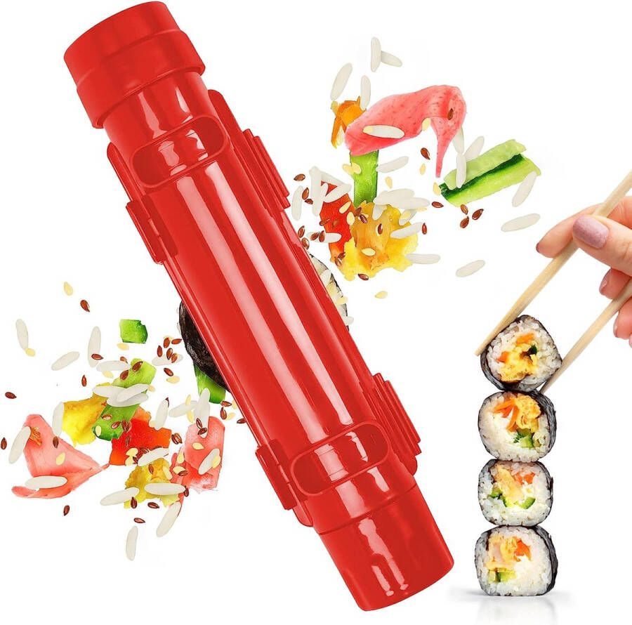 Igoods Sushi Maker Sushi Bazooka Zelf Sushi Maken Sushi Kit Rood