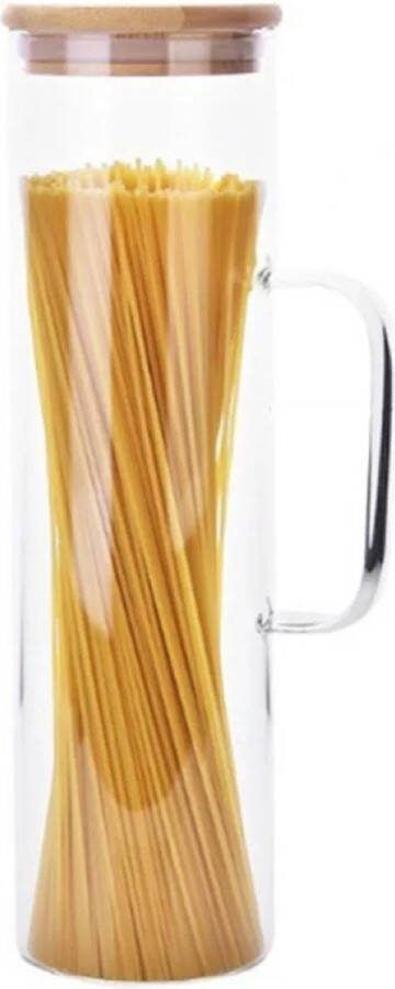 Igoods Voorraadpot Spaghetti Pasta Voorraadpot Voorraadbus Voorraadpot met Handvat Luchtdicht 30cm