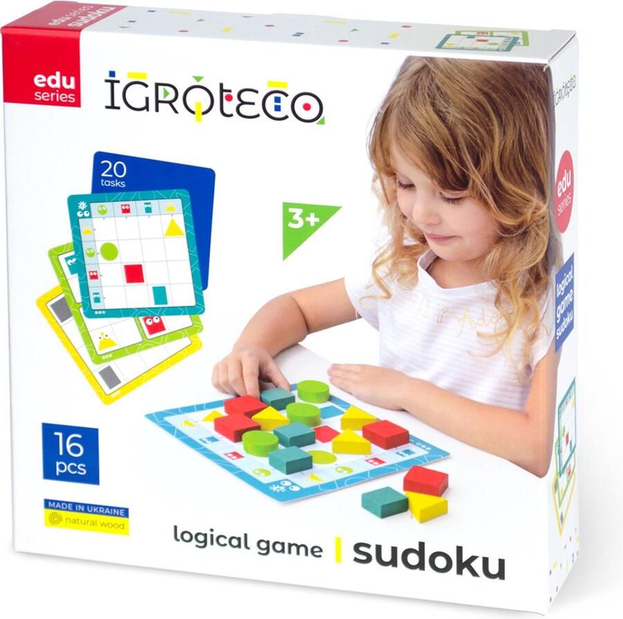 Igroteco Houten speelgoed Sudoku uit Ukraine