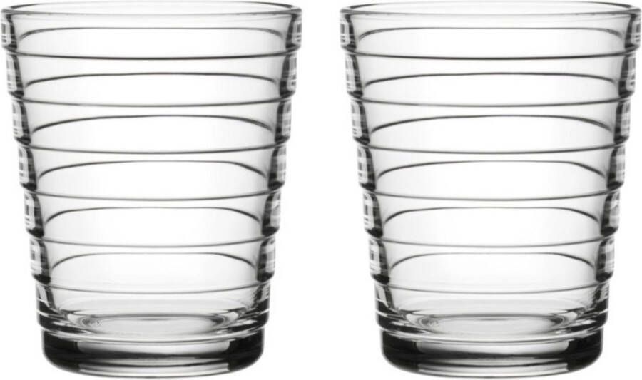 Iittala Aino Aalto Tumbler Glazen Set Waterglas Vaatwasserbestendig Transparant 22 cl 2 Stuks