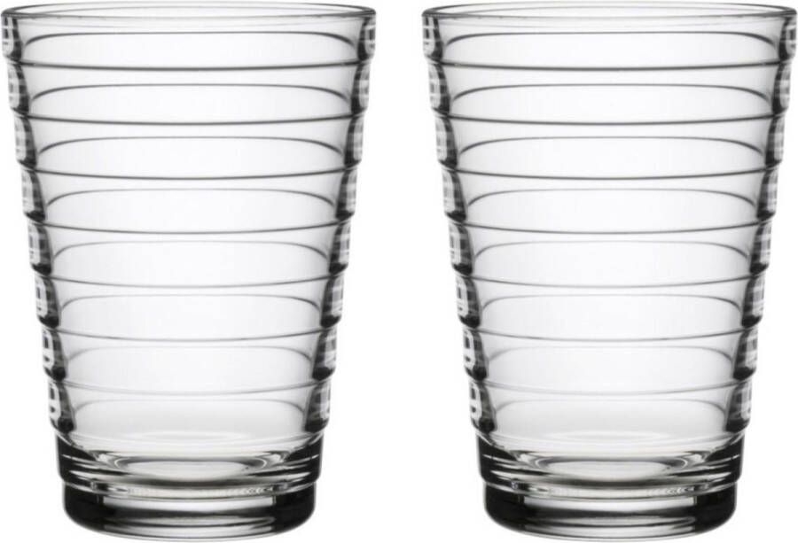 Iittala Aino Aalto Tumbler Glazen Set Waterglas Vaatwasserbestendig Transparant 33 cl 2 Stuks