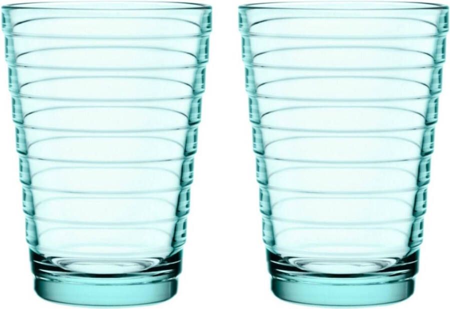 Iittala Aino Aalto Tumbler Glazen Set Waterglas Vaatwasserbestendig Watergroen 33 cl 2 Stuks