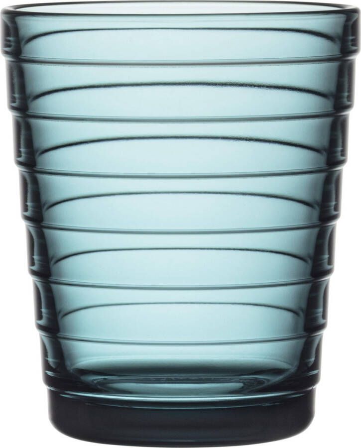 Iittala Aino Aalto Tumbler Glazen Set Waterglas Vaatwasserbestendig Zeeblauw 22 cl 2 Stuks