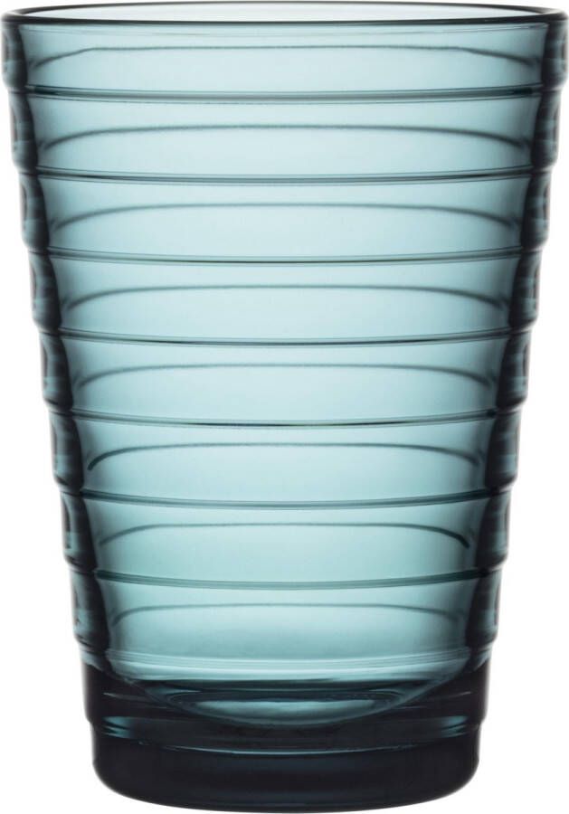 Iittala Aino Aalto Tumbler Glazen Set Waterglas Vaatwasserbestendig Zeeblauw 33 cl 2 Stuks