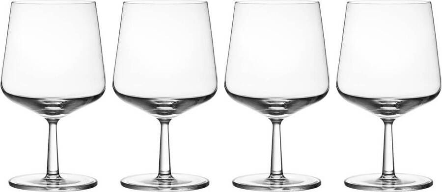 Iittala Essence Bierglazen Speciaalbier Bierglas op Voet Transparant 48 cl – Set van 4 Glazen