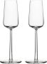 Iittala Essence Champagneglazen – Champagneglas op Voet Transparant 21 cl – Set van 2 Glazen - Thumbnail 1