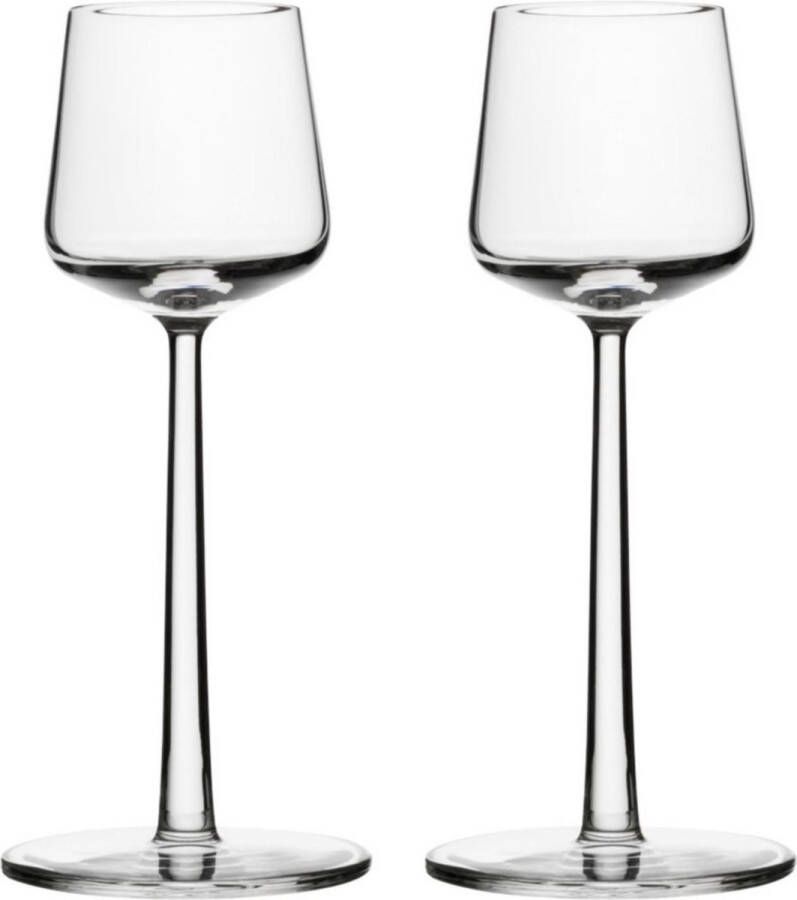 Iittala Essence – Portglas Borrelglas Likeurglas – Vaatwasserbestendig Transparant 15 cl – Set van 2 Glazen