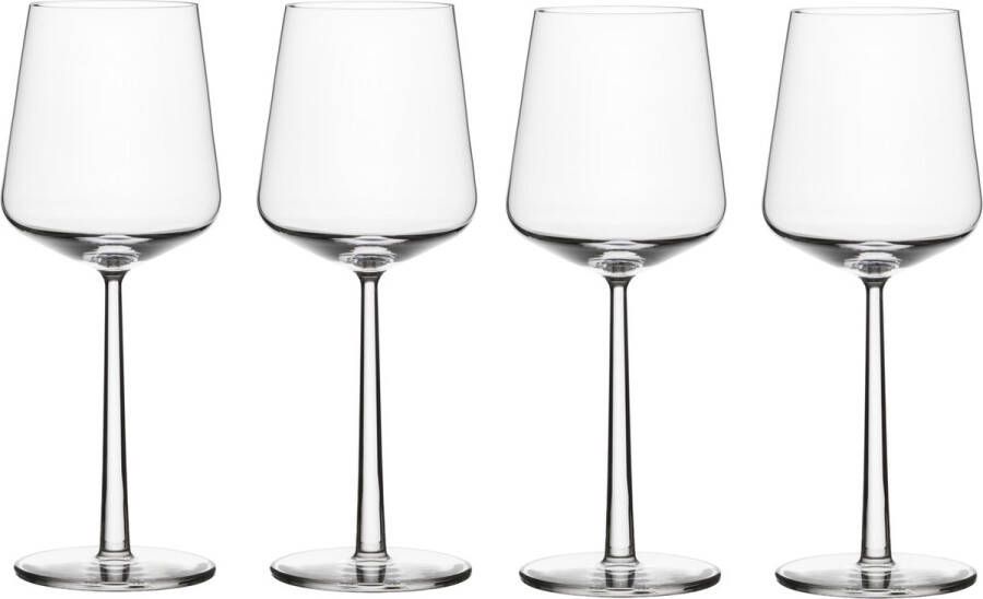 Iittala Essence Wijnglazen Rode Wijn – Vaatwasserbestendig Transparant 45 cl – Set van 4 Glazen