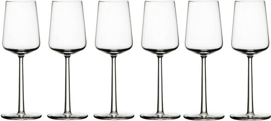 Iittala Essence Wijnglazen Witte Wijn – Vaatwasserbestendig Transparant 33 cl – Set van 6 Glazen