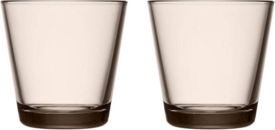 Iittala Kartio Tumbler Glazen Set Waterglas Vaatwasbestendig Linnen 21 cl 2 Stuks