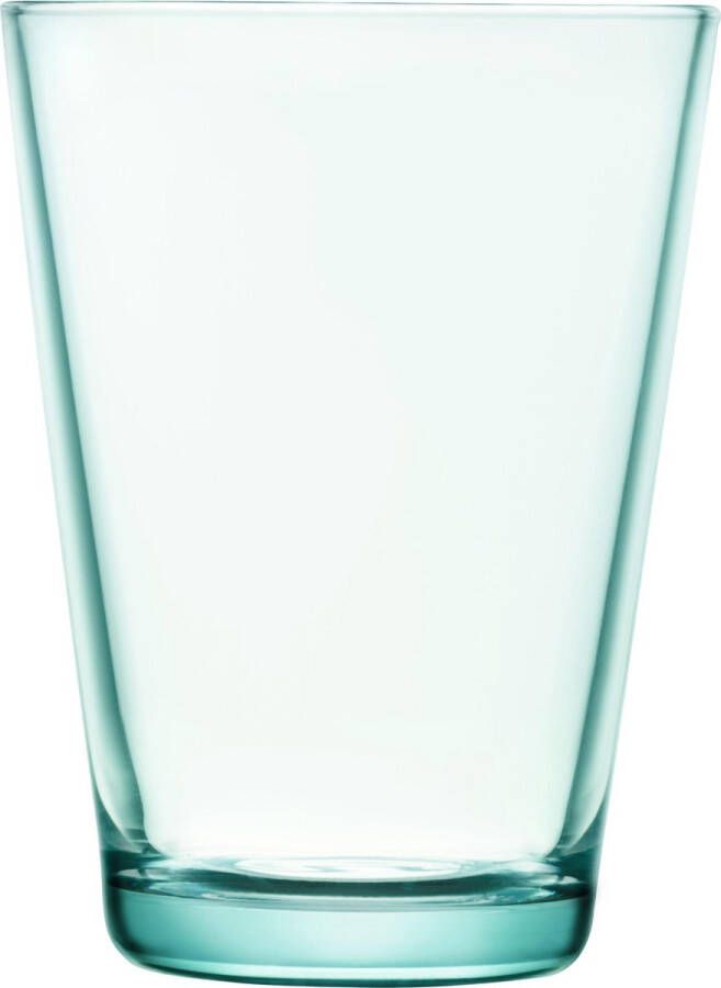 Iittala Kartio Tumbler Glazen Set Waterglas Vaatwasbestendige Longdrinkglazen Watergroen 40 cl 2 Stuks