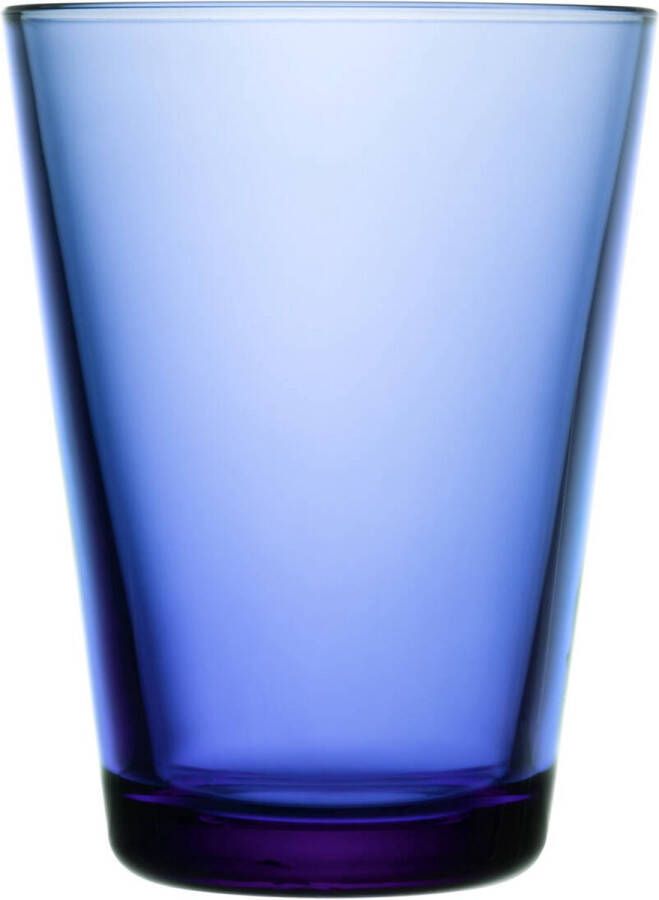 Iittala Kartio Tumbler Glazen Set Waterglas Vaatwasbestendige Longdrinkglazen Marineblauw 40 cl 2 Stuks