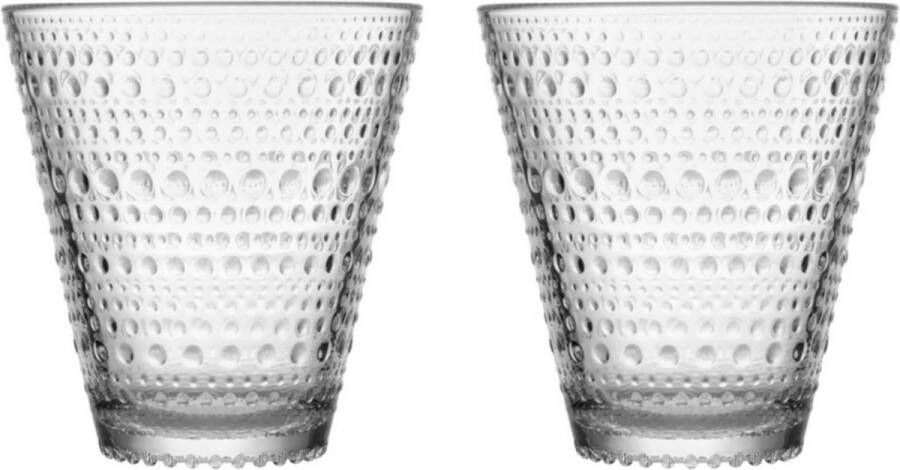 Iittala Kastehelmi Tumbler Glazen Set Waterglas Vaatwasserbestendig Transparant 30 cl 2 Stuks