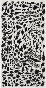 Iittala Oiva Toikka Collection Badhanddoek 70x140cm cheetah zwart wit