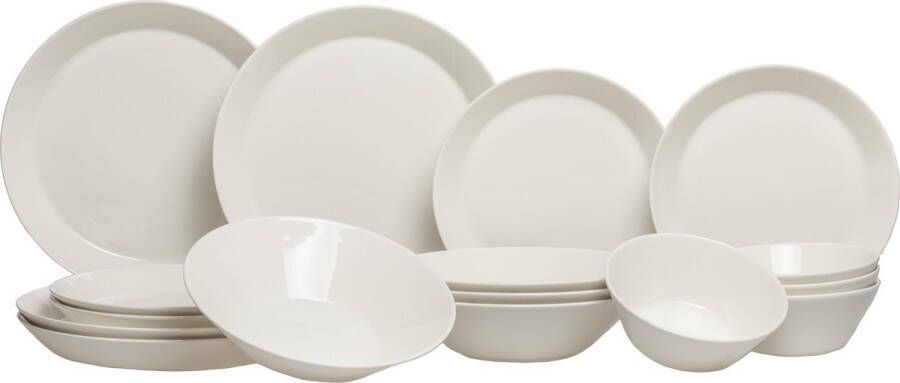 Iittala Teema Serviesset – Bordenset Servies – 4 Persoons – Wit – 16 delig