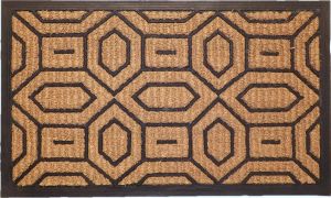 Ikado Kokosmat met rubber 6-hoeken 45 x 75 cm