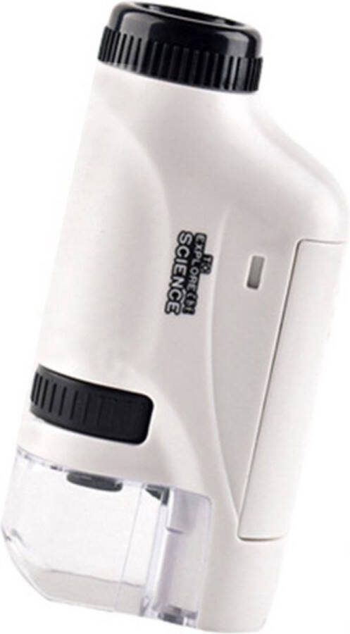 IKIGAI ™ Hand microscoop set voor kinderen Wit Educatief speelgoed 60x & 120x STEM Handheld Microscope zakmicroscoop