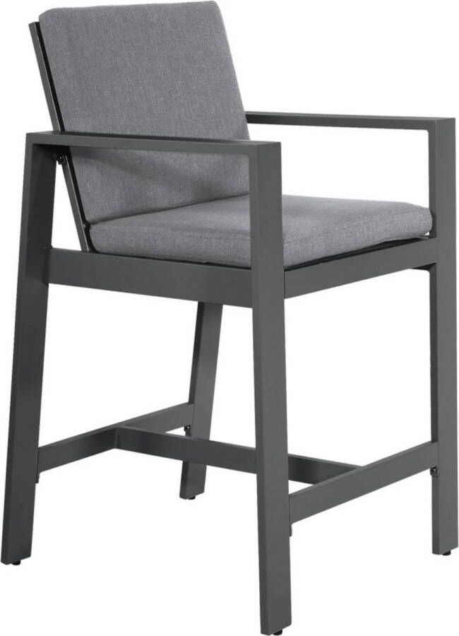 Ikklus Barstoel Malibu Charcoal Aluminium Lesli Living