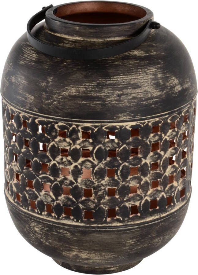 Ikklus Lesli Living Lantaarn Massive copper 22x30cm