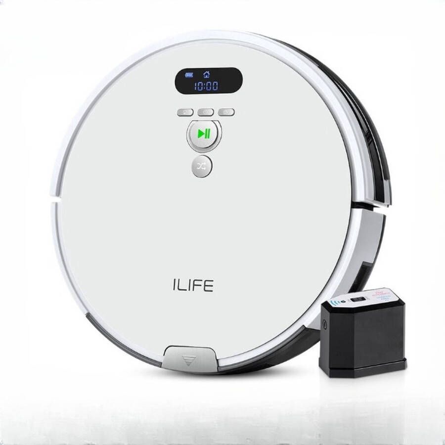 ILife V8 Plus Stofzuiger Robotstofzuiger Zonder Zak Robotstofzuiger Met Laadstation Stofzuigrobot Draadloos Wit