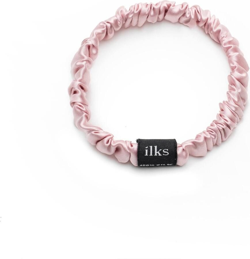 Ilks Silk Scrunchie Klein Rosé