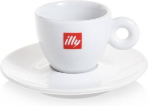 Illy espresso kop & schotel 60 ml