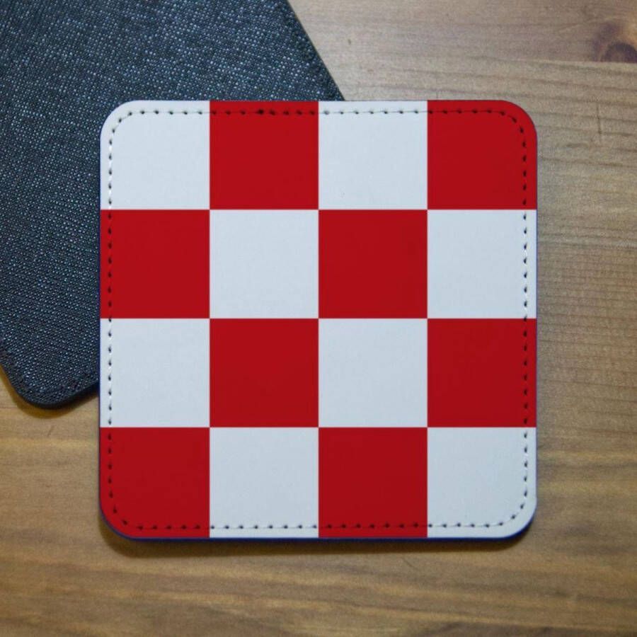 ILOJ onderzetter Brabantse vlag van provincie Noord Brabant vierkant