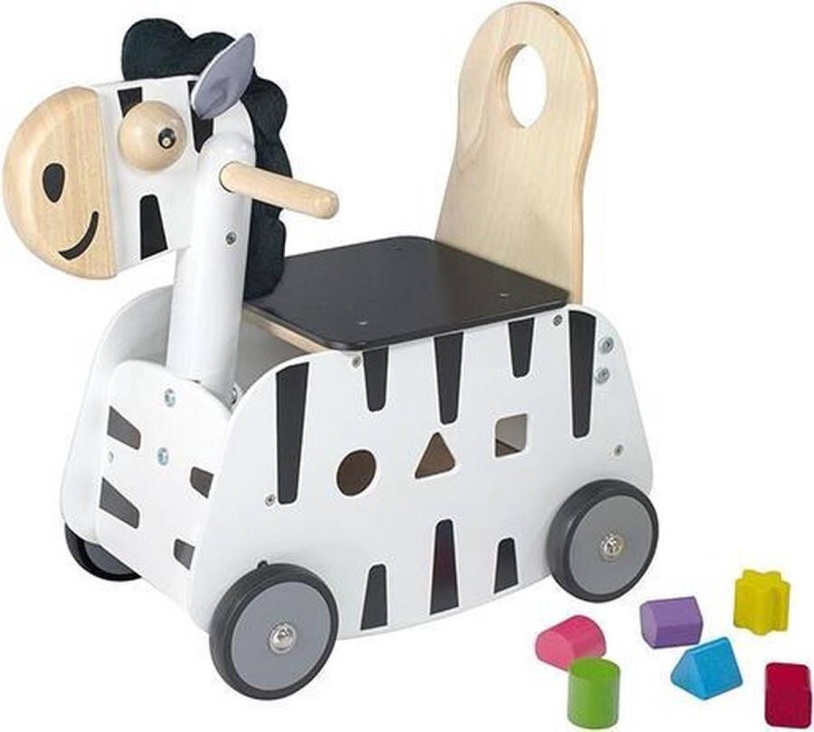 I'm Toy Loopauto duwwagen zebra