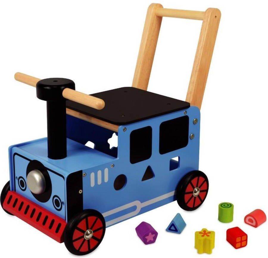 I'm Toy Loop duwwagen trein Thomas Tank blauw