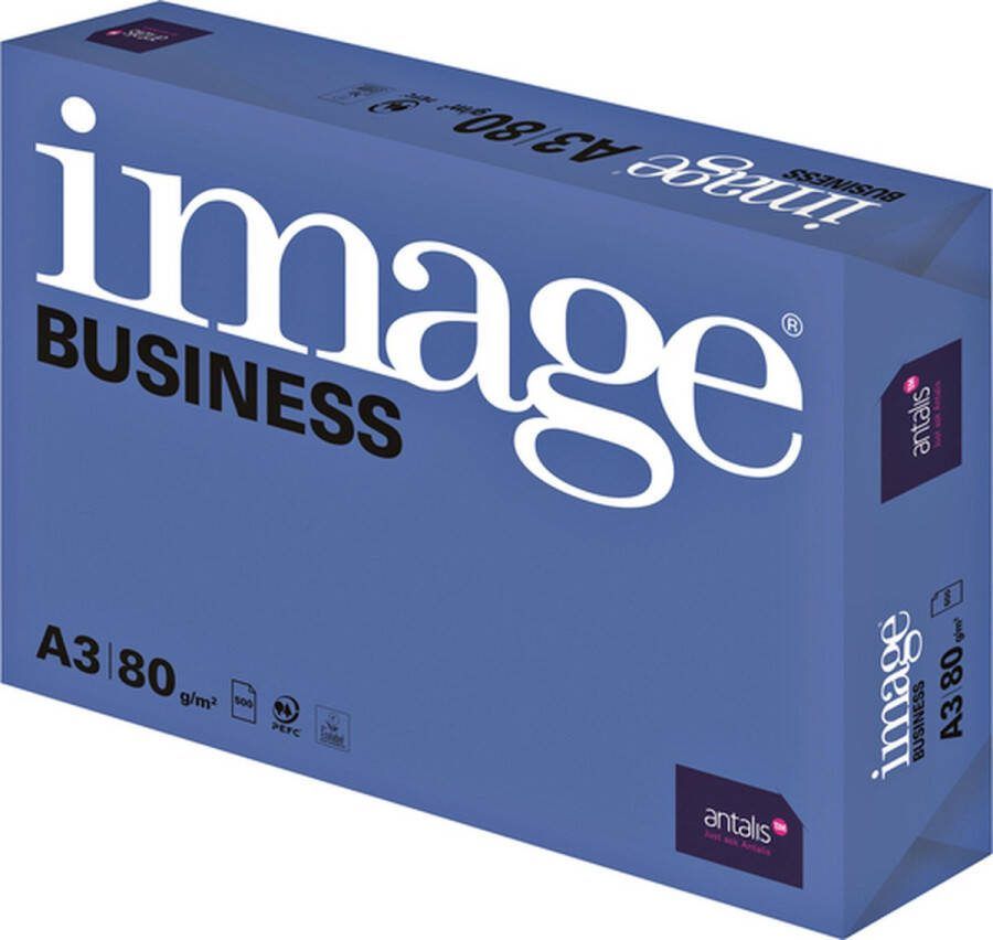 Image Kopieerpapier Business A3 80gr wit 500vel Pak a 500 vel 5 stuks