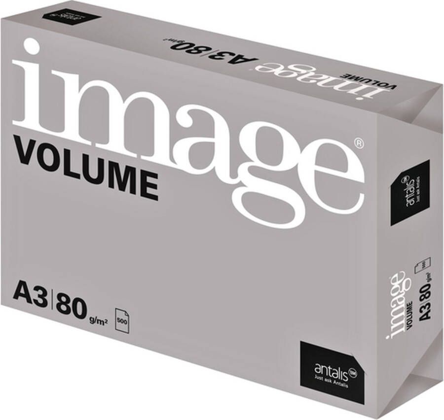 Image Kopieerpapier Volume A3 80gr wit 500vel Pak a 500 vel 5 stuks
