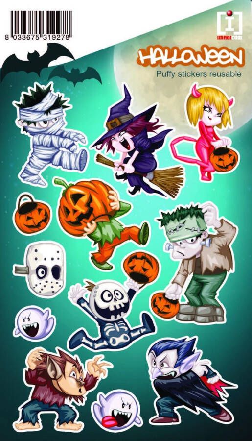 Imagicom Stickervel Halloween Junior 19 X 11 Cm Pvc