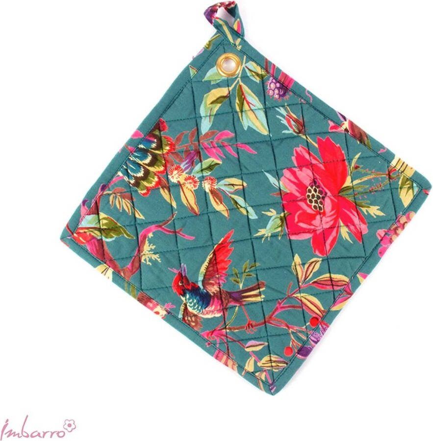 Imbarro Home & Fashion Imbarro Fashion & Home Pannenlappen Paradise emerald set of 2