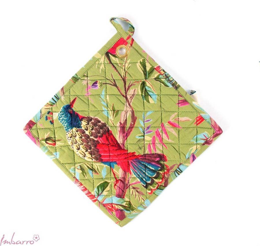Imbarro Home & Fashion Imbarro Fashion & Home Pannenlappen Paradise Green set of 2