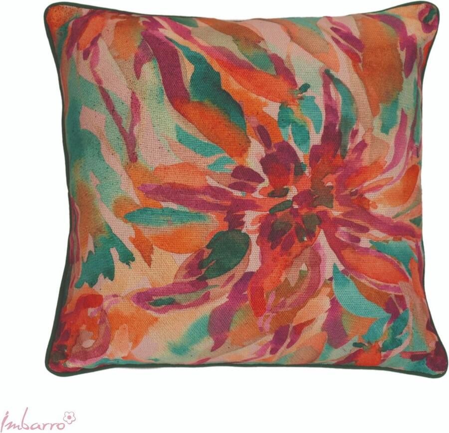 Imbarro Home & Fashion Imbarro Sierkussen Kussen Anemone Binnen Buiten P.E.T. Gerecycled Plastic 45x45cm
