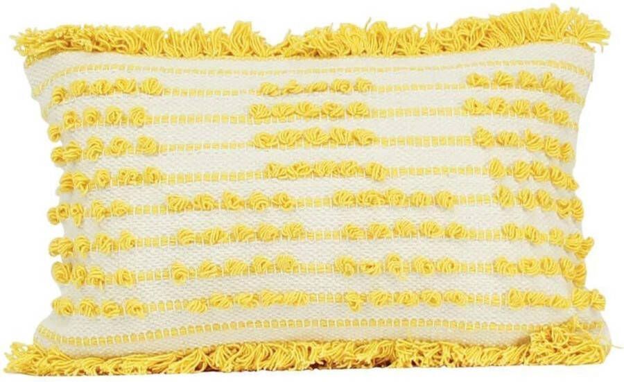 Imbarro Kussen 30 x 50cm Woonkussen Sierkussen Cushion Blanca Yellow |Geel