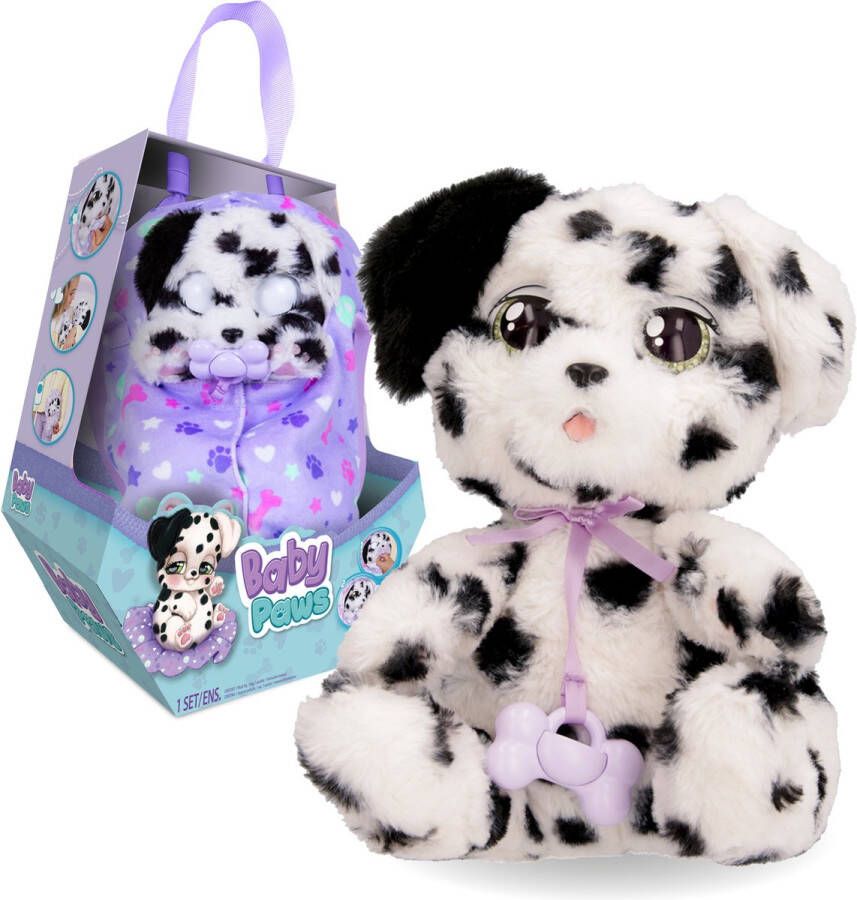 Imc Toys Baby Paws hondje Dalmatiër Interactieve pluchen knuffel