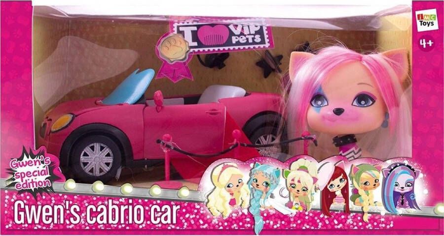 Imc Toys VIP huisdieren Gwen's converteerbare Cabrio auto
