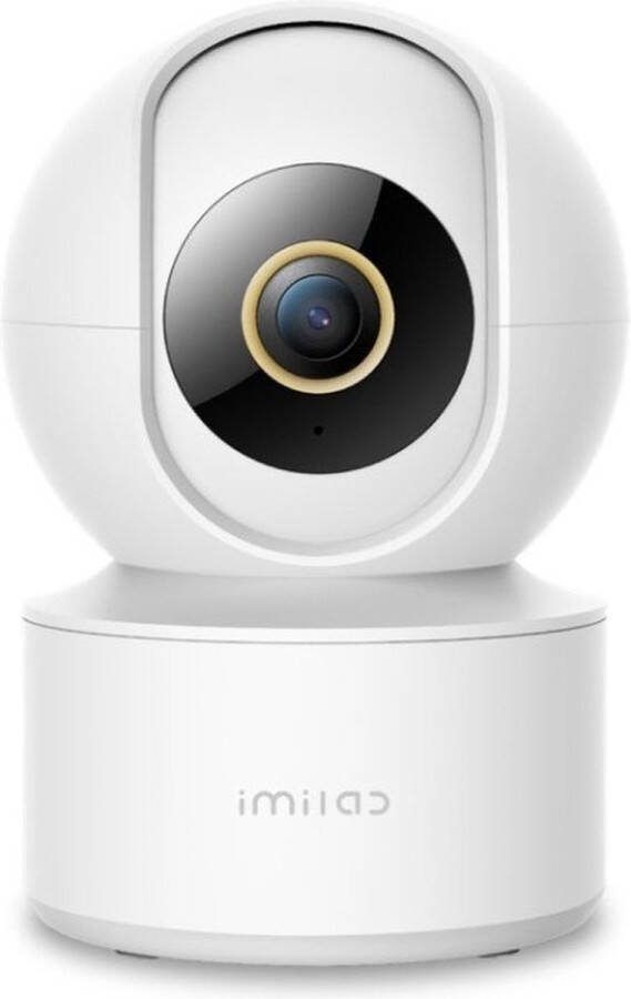 IMILAB Beveiligingscamera 2.5K 360° draaibaar Binnen 1 minuut aangesloten Beveiligingscamera's Huisdiercamera Beweeg en Geluidsdetectie 2-Weg Audio
