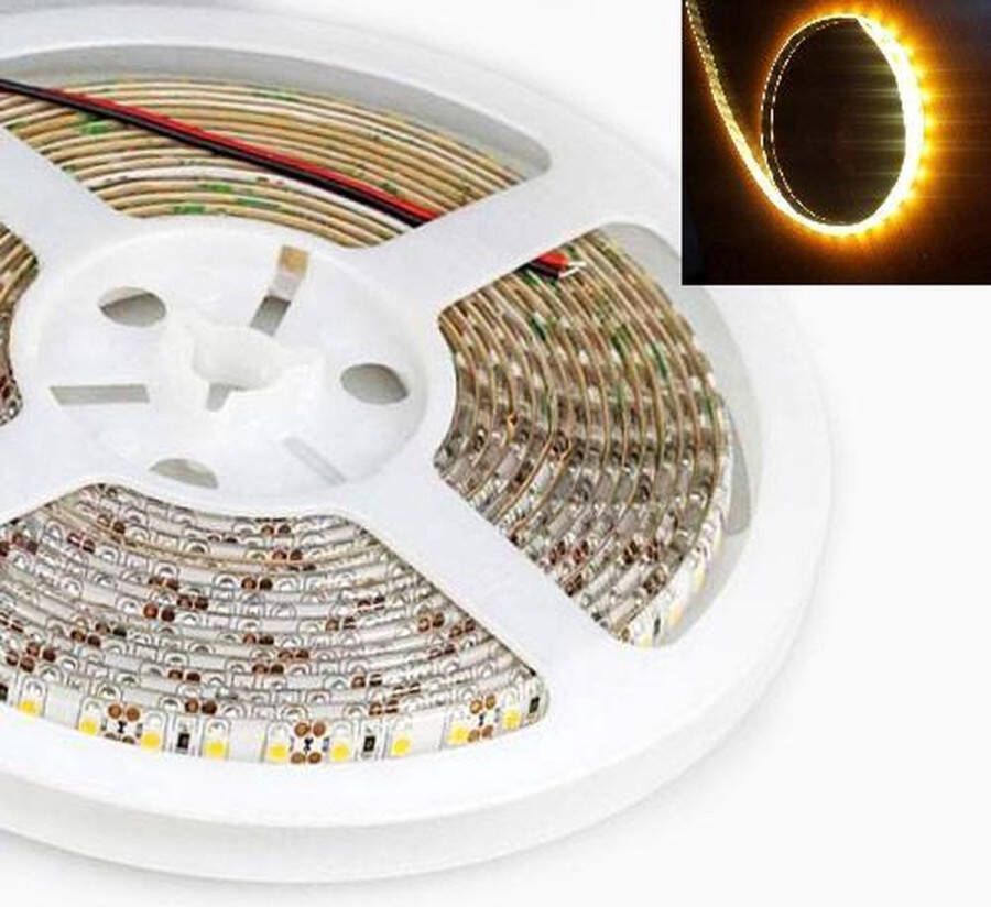 Immers ledlights 5Meter LEDstrip Gold Warm-wit 600x 2835smd 96watt -IP65 -14400 lumen