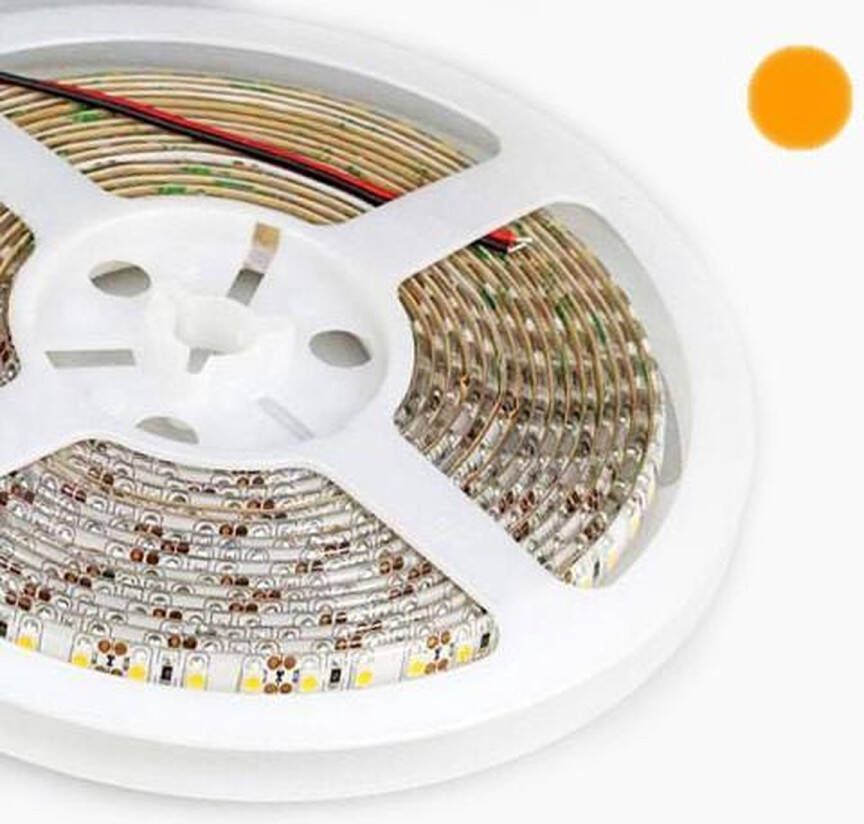 Immers ledlights 5Meter LEDstrip oranje 600x 2835smd 96watt -IP65