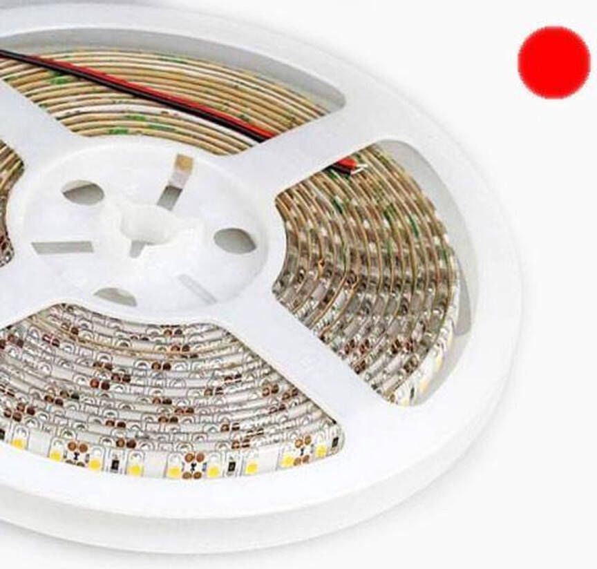 Immers ledlights 5Meter LEDstrip rood 600x 2835smd 96watt -IP65