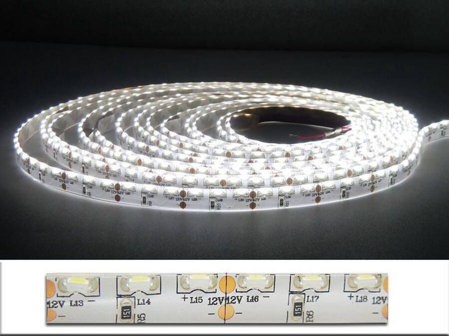 Immers ledlights 5Meter LEDstrip sidevieuw 600x335smd -IP65 Cool-wit