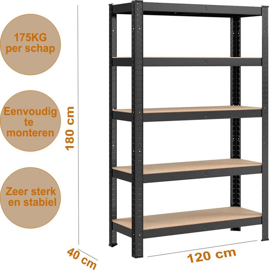 IMPAQT Opbergrek XL 120 cm breed 875 kg draagkracht Zwart