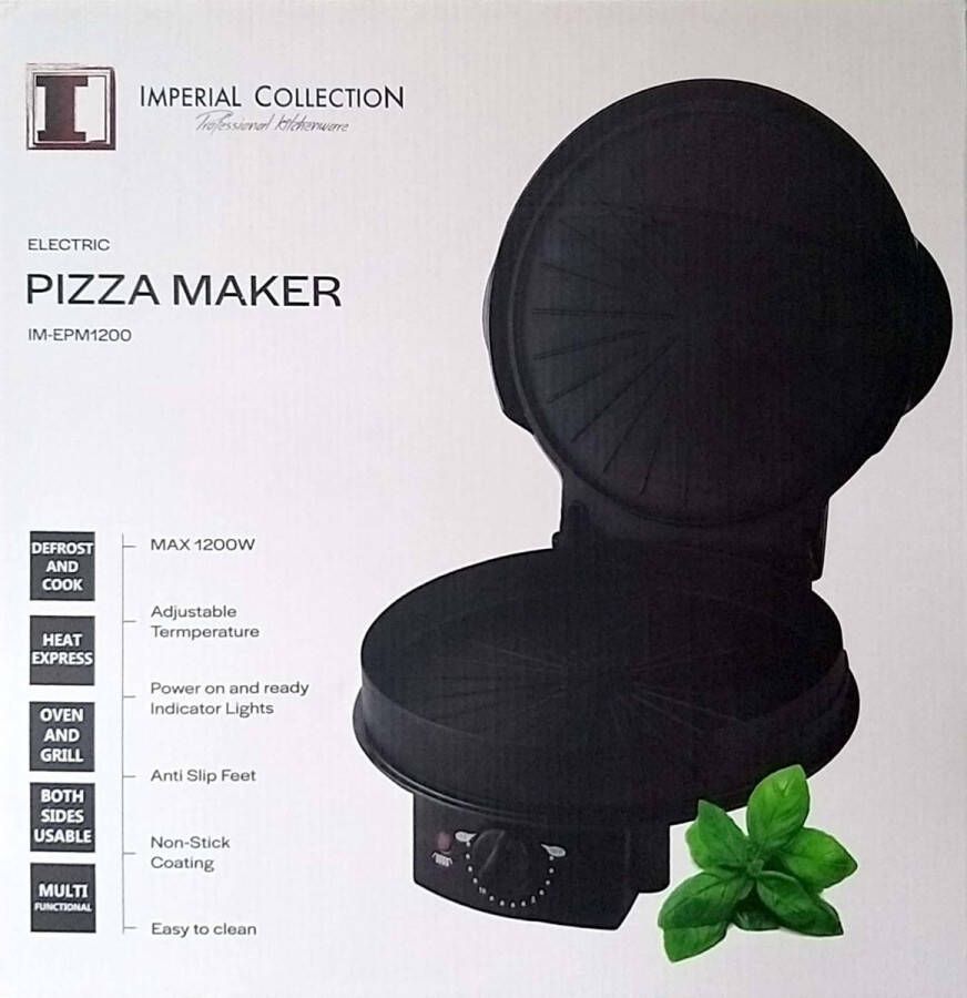 Imperial Collection Imperial Pizza Maker Pizzaoven met Anit-aanbak laag