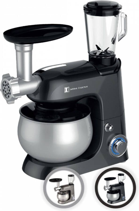 Imperial Collection Professional Food Processor 4 in 1 Gray