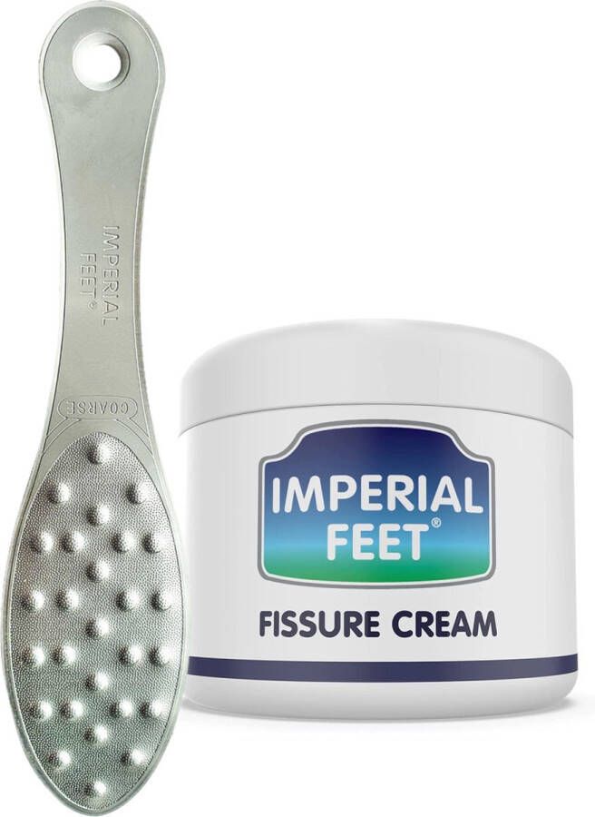 Imperial Feet 2-in-1 Premium Eeltverwijderingspakket: Eeltvijl RVS Voetvijl & Eeltrasp met Voetrasp voor Likdoorn Verwijderen Hielklovencreme voor Droge Huid Pedicure Voetverzorging Set