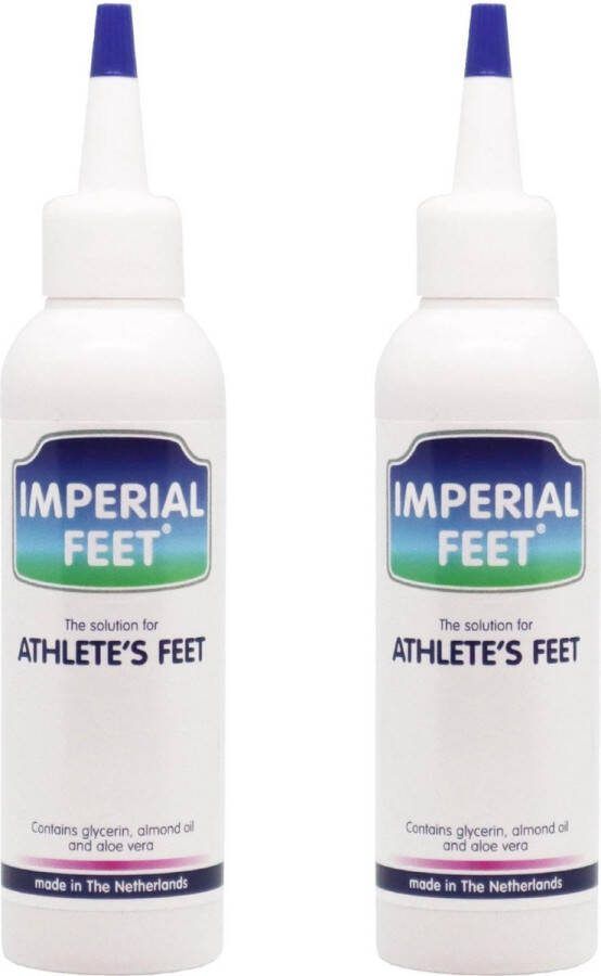 Imperial Feet 2x Voetschimmel Creme Effectief Zwemmerseczeem Behandelen Anti Schimmel Behandeling Tegen Voetschimmel Behandelen & Ringworm Creme Anti-Jeuk Crème voor Voeten Antifungal Cream Antischimmelcrème Aloë Vera -XL 75MLx2 Antischimmel Voetencreme