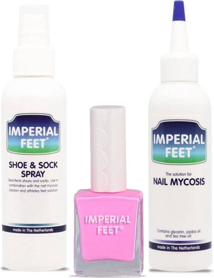 Imperial Feet Teennagelschimmel Behandeling met Roze Nagellak & Preventieve Antischimmelspray Anti schimmelnagel voor Ernstige Nagelschimmel Verzorging van Kalknagels Kalknagelbehandeling kalknagels Behandelen XL 75ML Zonder Water Nederlands