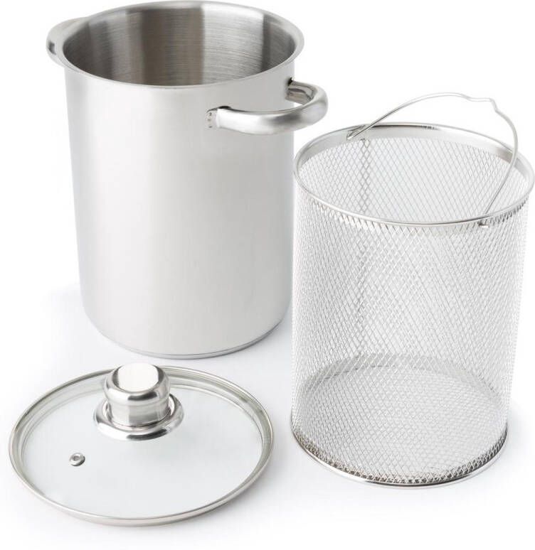 Cookinglife Cooking Pastapan | Aspergepan RVS ø 16 cm | 4.0 liter
